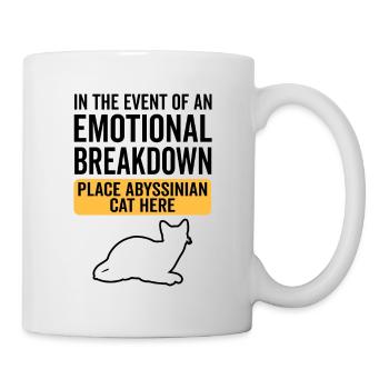 Émotionnel - Chat Abyssin - Mug blanc - blanc - Droite