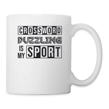 Les mots croisés sont mon sport - Mug blanc - blanc - Droite