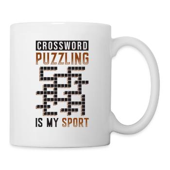 Les mots croisés sont mon sport - Mug blanc - blanc - Droite