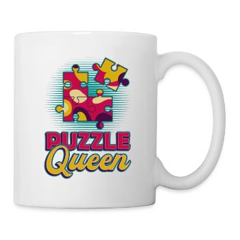 Puzzle Queen, jeu de réflexion - Mug blanc - blanc - Droite