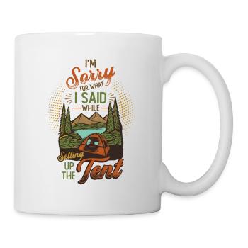 Je suis désolé pour ce que j’ai dit - Mug blanc - blanc - Droite