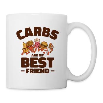 Kohlenhydrate Bester Freund Fast Food Gesundheit - Tasse - Weiß - Rechts