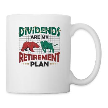 Les dividendes sont mon plan de retraite - Mug blanc - blanc - Droite