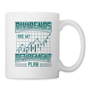 Les dividendes sont mon plan de retraite - Mug blanc - blanc - Droite