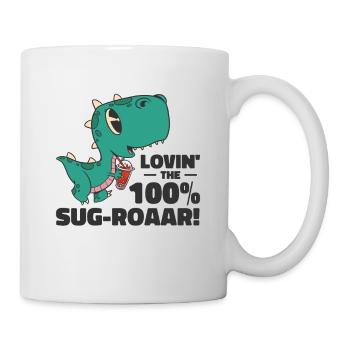 Niedliche Blase Milktea Drink Fan Lover T-rex - Tasse - Weiß - Rechts