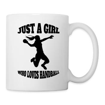 Handball Femme Handball Joueuse de handball - Mug blanc - blanc - Droite