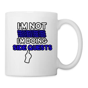 I'm not procrastinating I'm doing side quests - Mug - white - Right