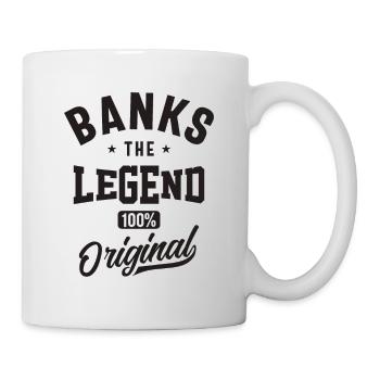Nom personnalisé des banques - Mug blanc - blanc - Droite
