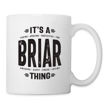 Nom personnalisé de Briar - Mug blanc - blanc - Droite