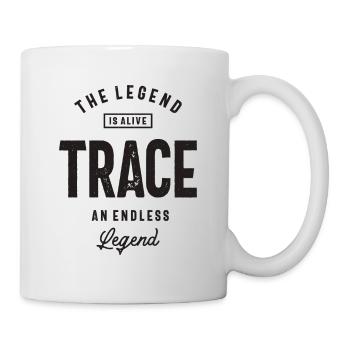 Nom personnalisé de la trace - Mug blanc - blanc - Droite