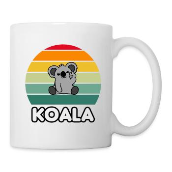 koala vintage retro - Mug - white - Right