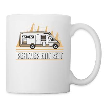 WOHNMOBIL RENTNER MIT ZEIT - Tasse - Weiß - Rechts