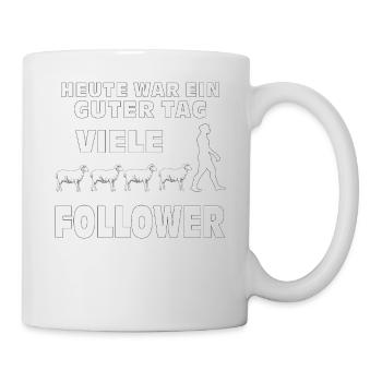 SCHAFE VIELE FOLLOWER - Tasse - Weiß - Rechts