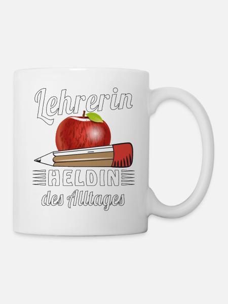 LEHRERIN HELDIN DES ALLTAGES - Tasse - Weiß