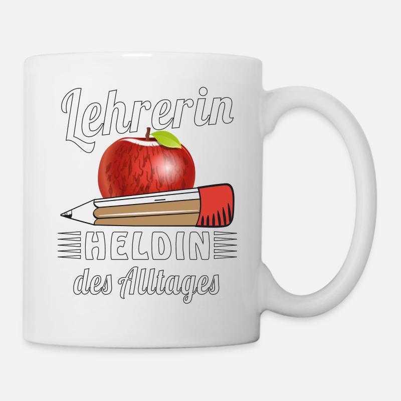 LEHRERIN HELDIN DES ALLTAGES - Tasse - Weiß