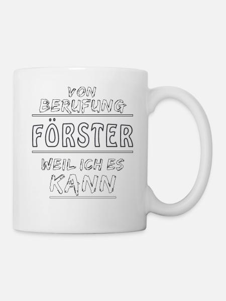 VON BERUFUNG FÖRSTER - Tasse - Weiß