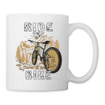 FAHRRAD RIDE THE BIKE - Mug - white - Right