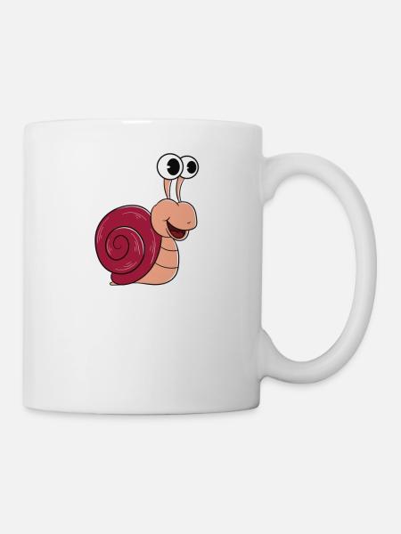 Ich Bin Eine Schnecke - Tasse - Weiß
