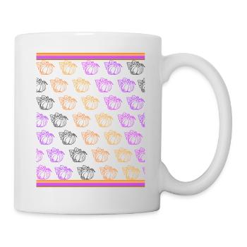 Halloween Shirt, Cute Hello Pumpkin Spooky Lover - Mug - white - Right