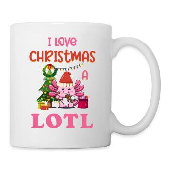 Love Christmas a LOTL, Liebe Weihnachten Axolotl - Mug - white - Right