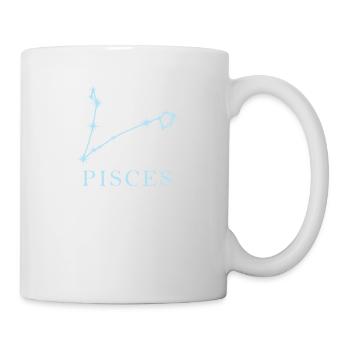 Constellation d’étoiles Signe du zodiaque Poissons Poissons - Mug blanc - blanc - Droite