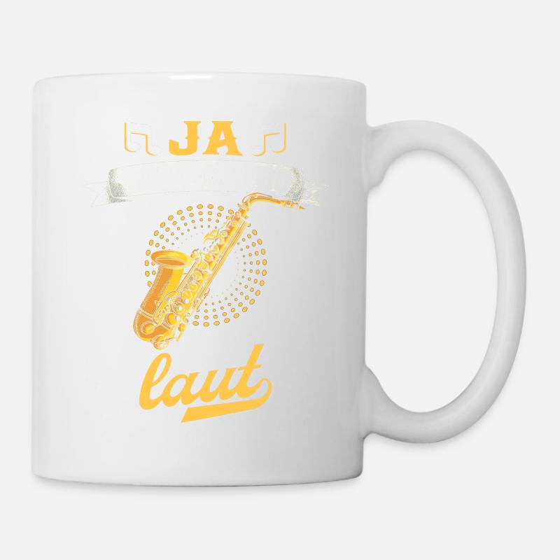 Saxophon. - Tasse - Weiß