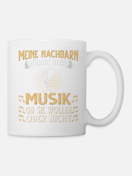 Saxophon. - Tasse - Weiß