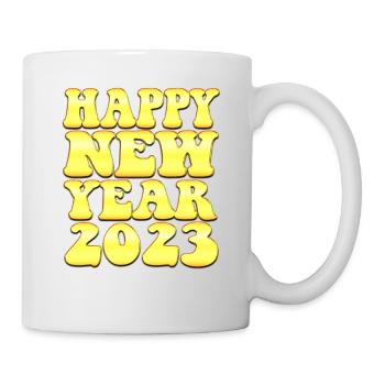 Célébration du Nouvel An 2023 - Bonne année 2023 - Mug blanc - blanc - Droite