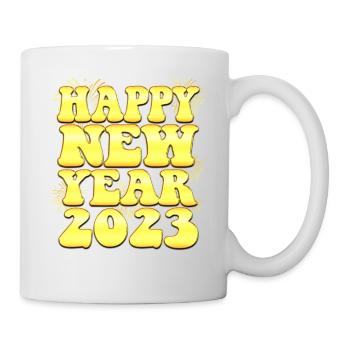 Au revoir 2022 Bonjour 2023 - Nouvel An 2023 - Mug blanc - blanc - Droite