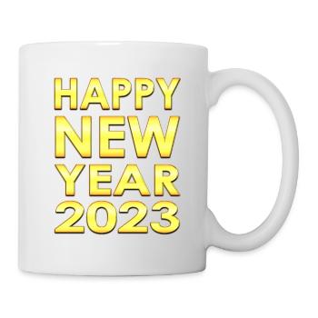 Countdown für 2023 - Silvesterparty - Tasse - Weiß - Rechts