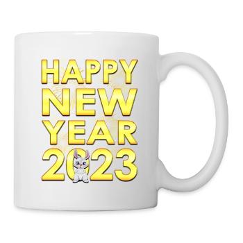 Bonne année 2023 - Femmes Hommes Nouvel An 2023 - Mug blanc - blanc - Droite