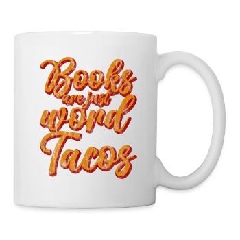 Books Are Just Word Tacos 3 - Mug - white - Right