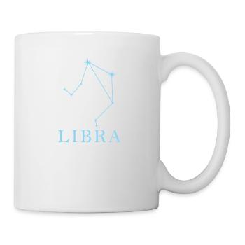Star constellation Zodiac sign Libra - Mug - white - Right