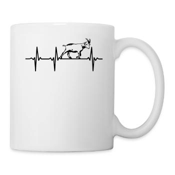 Goat Heartbeat Goat Farm Goat Farmer Goat Heartbea - Mug - white - Right