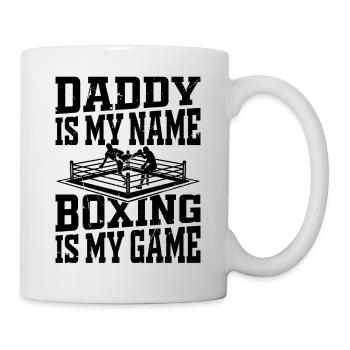 Boxing Daddy est mon nom La boxe est mon jeu Daddy Bo - Mug blanc - blanc - Droite