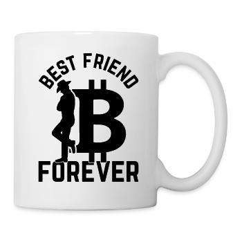 Bitcoin Best Friend Forever - Bitcoins - Mug - white - Right