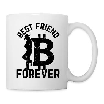 Bitcoin Best Friend Forever - Bitcoins - Mug - white - Right