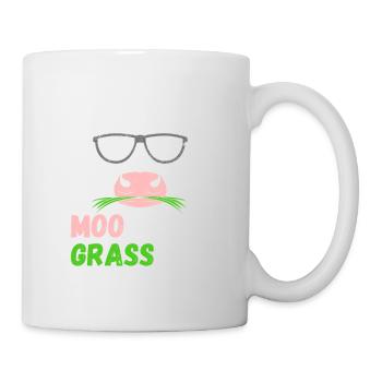 Moo chas Grass ias - Mug blanc - blanc - Droite