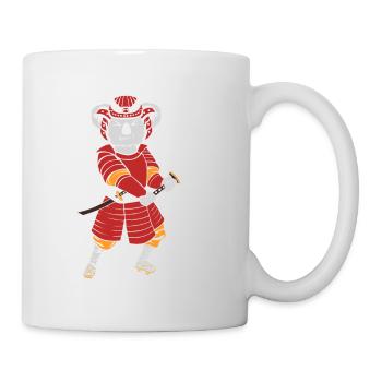 Koala samurai - Tasse - Weiß - Rechts