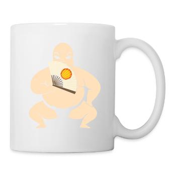Samurai Funny Fun Naked - Tasse - Weiß - Rechts