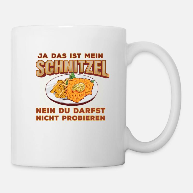 Ja das ist mein Schnitzel - Tasse - Weiß