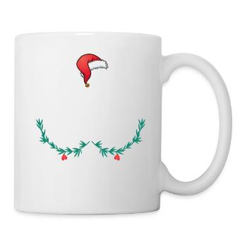 Frauen Lametta Titten Lustige Weihnachten - Tasse - Weiß - Rechts