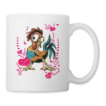 cool rooster - Mug - white - Right