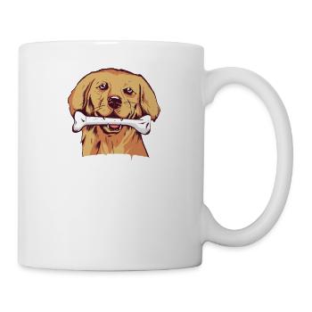 Golden Retrievers - Mug blanc - blanc - Droite