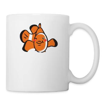 Clownfisch Anemonenfisch Aquaristik Angeln - Tasse - Weiß - Rechts
