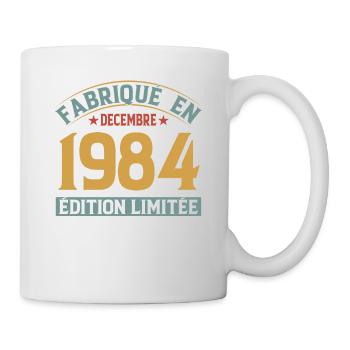 Fabriqué En Décembre 1984 Édition Limitée - Mug blanc - blanc - Droite
