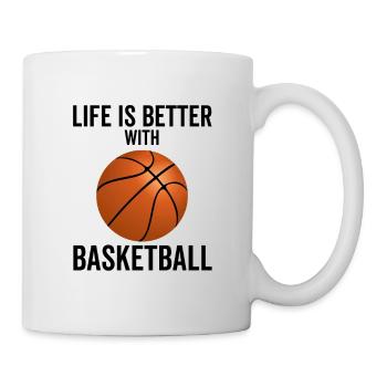 Life is Better With Basketball - Mug - white - Right