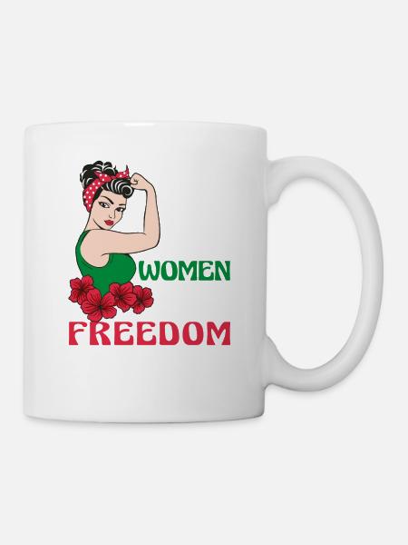 Liberté de vie des femmes - Femmes iraniennes mignonnes - Mug blanc - blanc