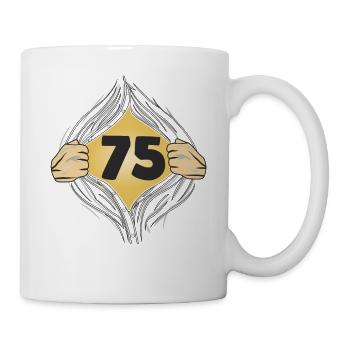 75 HEMD AUFZIEHEN - Tasse - Weiß - Rechts