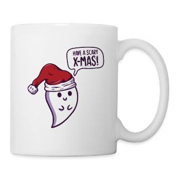 Effrayant Halloween Mignon Noël - Mug blanc - blanc - Droite